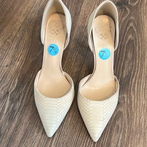 Vince Camuto snake skin heels